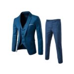 Costume Décontracté Deux Pièces Pour Hommes - Bleu Marine