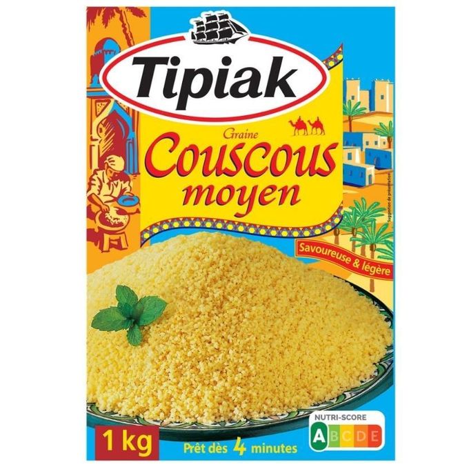 Couscous Grain Moyen - TIPIAK - 1KG. 1