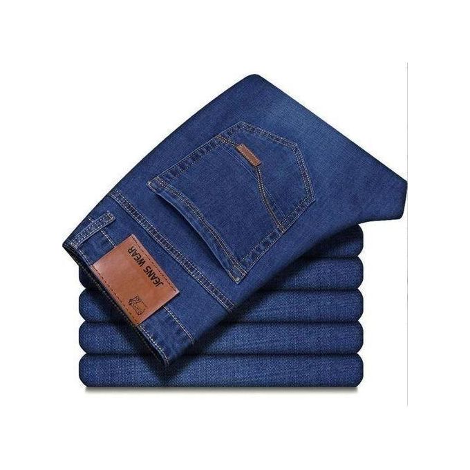 Lot 2 De Pantalons Jeans Homme - Bleu_Noir 2