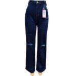 Pantalon Cargo Femme - Bleu
