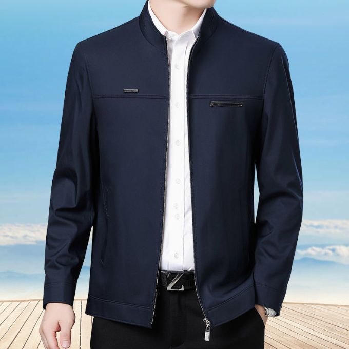 Veste D'affaires Décontractée Pour Hommes Bleu 1