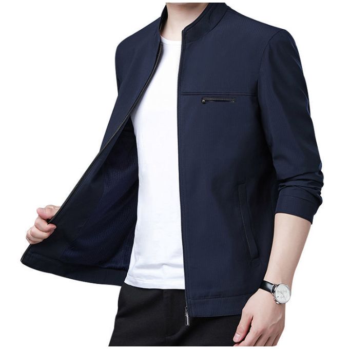 Veste D'affaires Décontractée Pour Hommes Bleu 2